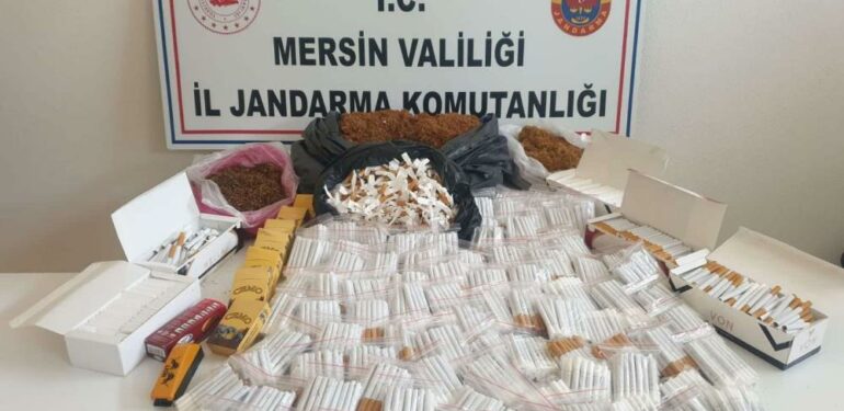 Mersin’de kaçak sigara operasyonu: 2 gözaltı