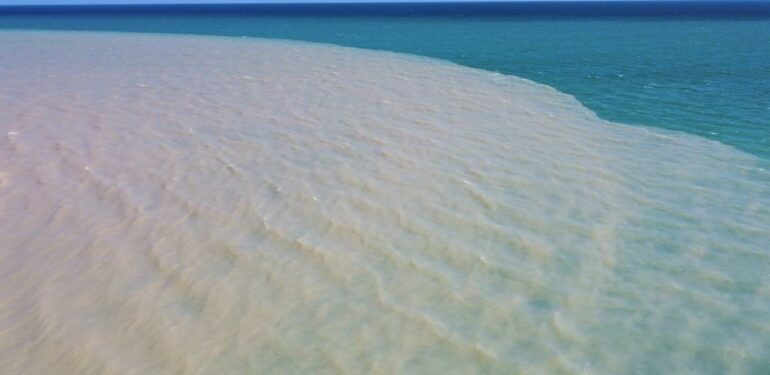 Mersin’de sel ve taşkın suları denizi çamura çevirdi