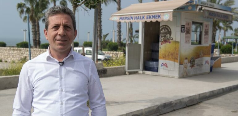 Mersin Büyükşehir Belediyesinin 43. Halk Ekmek büfesi Karaduvar’da açıldı