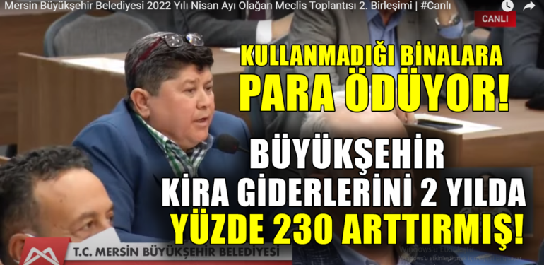 KULLANMADIĞI BİNALARA KİRA ÖDEYEN MBB’NİN KİRA GİDERLERİNDE 2 YILDA YÜZDE 230 ARTIŞ