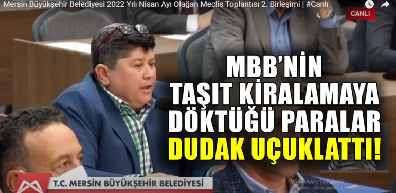 MBB’NİN TAŞIT KİRALAMAYA DÖKTÜĞÜ PARALAR DUDAK UÇUKLATTI!