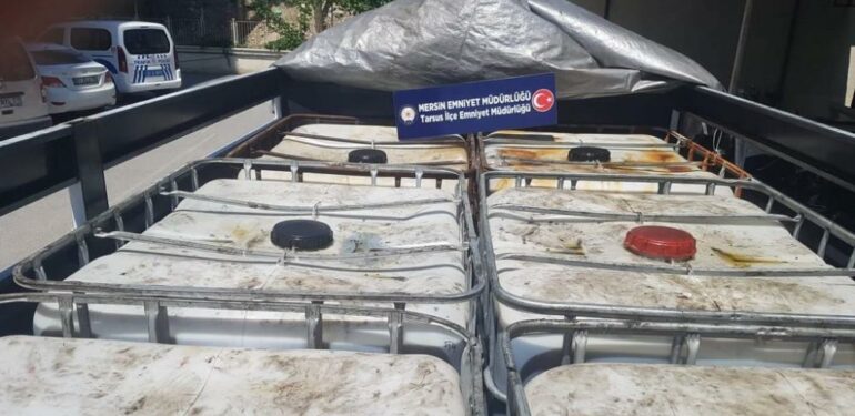 Mersin’de 5 ton 952 litre kaçak akaryakıt ele geçirildi