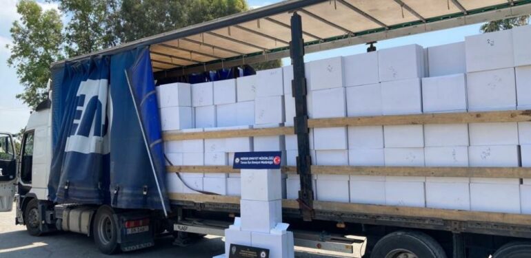 Mersin’de 10 milyon boş makaron ele geçirildi
