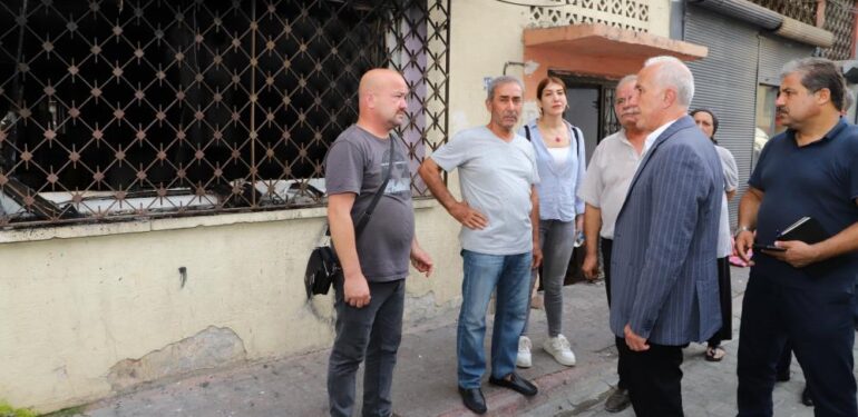 Başkan Gültak’tan evi yanan aileye destek
