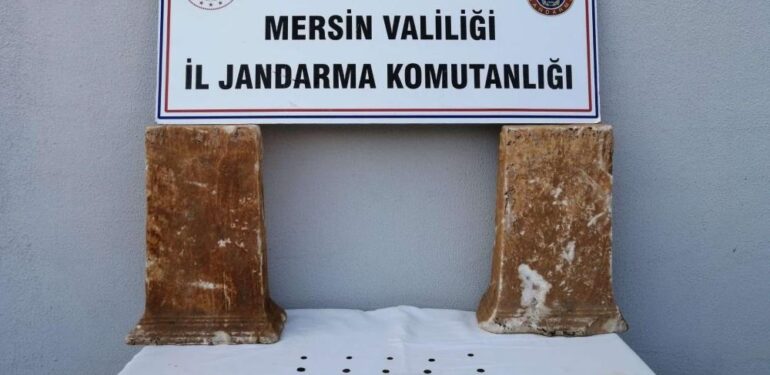 Mersin’de 25 adet bronz sikke ele geçirildi