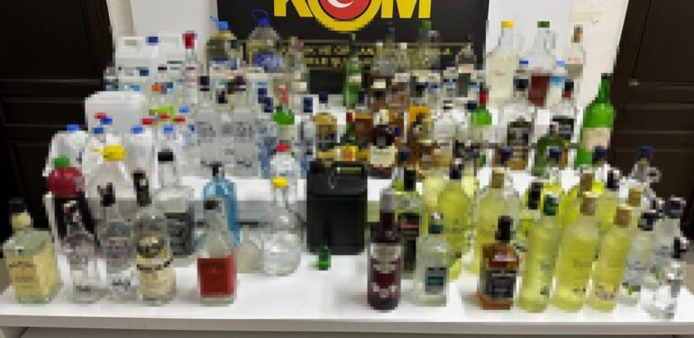 Mersin’de yılbaşı öncesi sahte alkol operasyonu