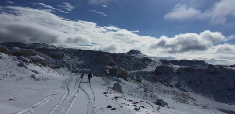 Mersin Anamur’da kar yağışı
