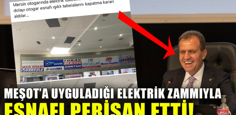 CHP’li Seçer’in uyguladığı yüzde 200’lük elektrik zammı otogar esnafını çaresiz bıraktı!