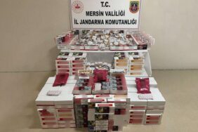 MERSİN'DE KAÇAK SİGARA VE SAHTE İÇKİ OPERASYONU
