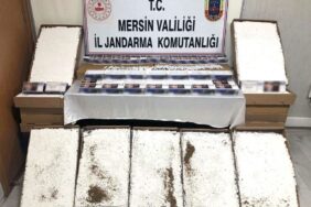 MERSİN'DE 110 BİN ADET KAÇAK MAKARON ELE GEÇİRİLDİ