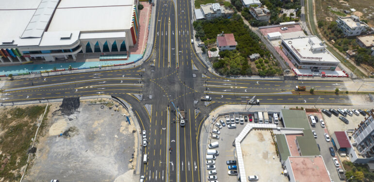 6. kanalize kavşak çalışması başladı