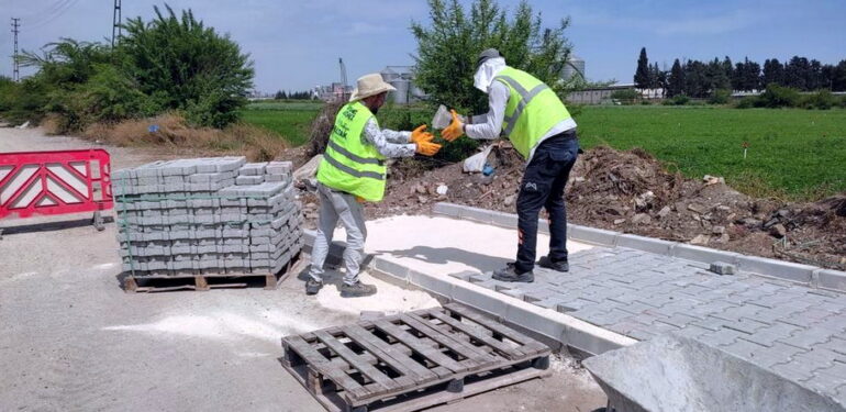 Akdeniz’de yol çalışması