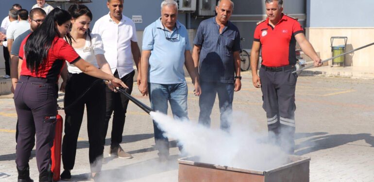 Yangın tatbikatı yapıldı