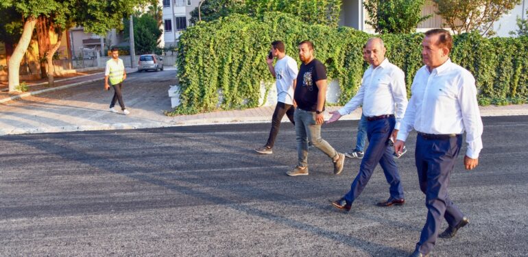 BAŞKAN ÖZYİĞİT, YOL YAPIM ÇALIŞMALARINI SAHADA İNCELEDİ