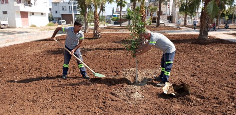 AKDENİZ’DE PARK, BAHÇE VE YEŞİL ALANLAR YENİLENİYOR