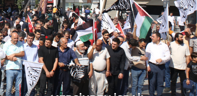 Mersin’den İsrail Protestosu