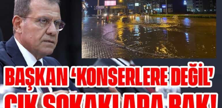 BAŞKAN ‘KONSERLERE DEĞİL’ BİR ÇIK SOKAKLARA BAK! SÖZDE ‘MEMNUNİYETLE MERSİN’ ESERİNİ GÖR!