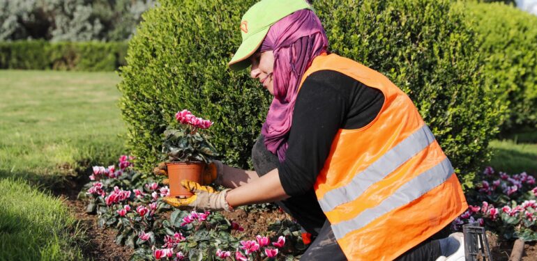 Mersin Büyükşehir Belediyesi yeşil alan bakımlarını sürdürüyor