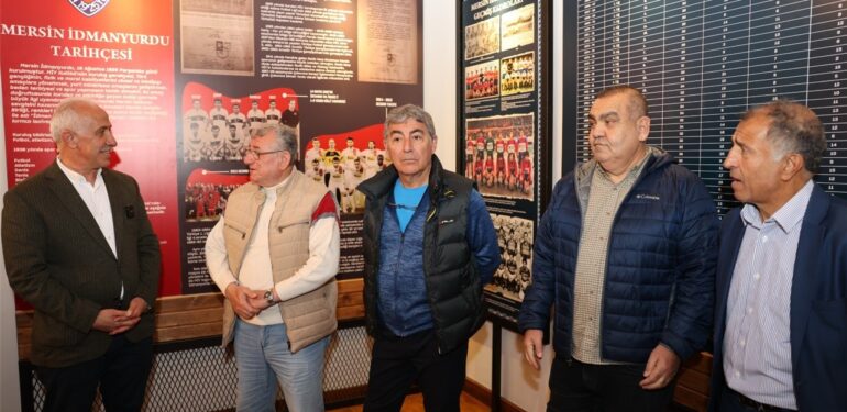 Mersin İdman Yurdu’nun efsaneleri İz Bırakanlar Müzesini gezdi