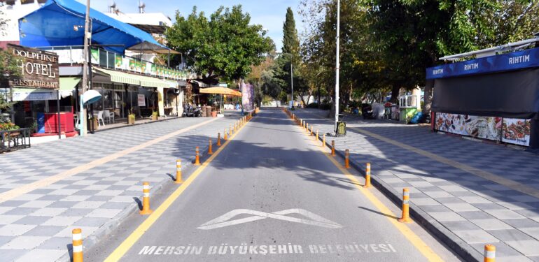 Anamur’da iskele yolu yenilendi