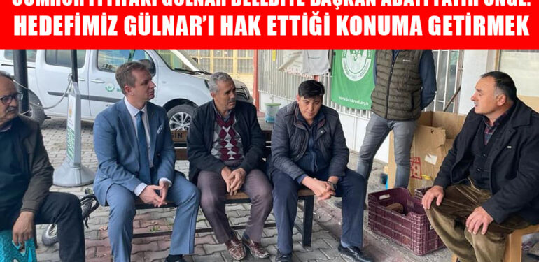 CUMHUR İTTİFAKI GÜLNAR BELEDİYE BAŞKAN ADAYI FATİH ÖNGE SEÇİM STARTINI VERDİ