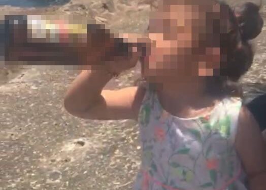 3 yaşındaki kızına içki içirdiği iddia edilen kadın gözaltına alındı