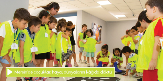 Mersin’de çocuklar, hayal dünyalarını kağıda döktü