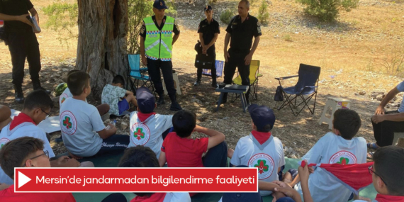 Mersin’de jandarmadan bilgilendirme faaliyeti