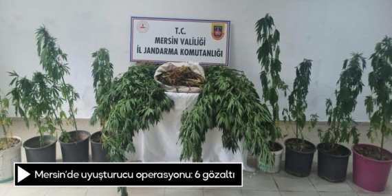 Mersin’de uyuşturucu operasyonu: 6 gözaltı