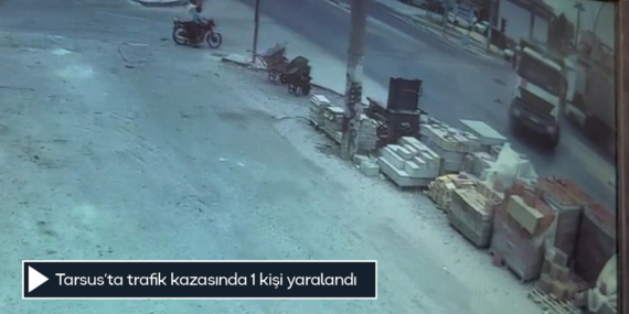 Tarsus’ta trafik kazasında 1 kişi yaralandı