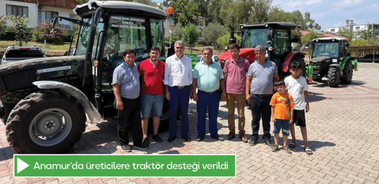 Anamur’da üreticilere traktör desteği verildi