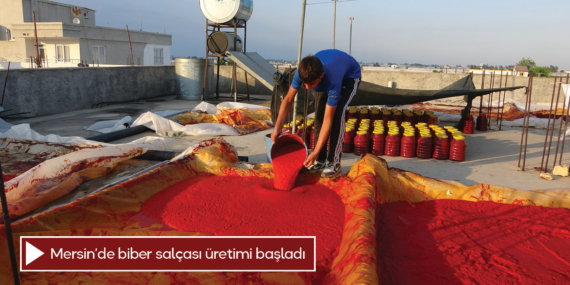 Mersin’de biber salçası üretimi başladı