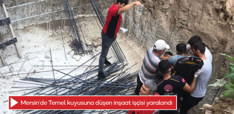 Temel kuyusunu düşen inşaat işçisinin kasığına demir saplandı