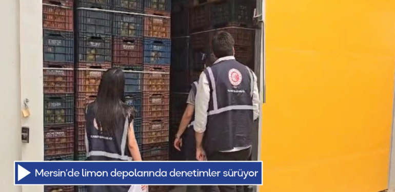 Mersin’de limon depolarında denetimler sürüyor