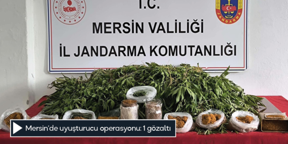 Mersin’de uyuşturucu operasyonu: 1 gözaltı