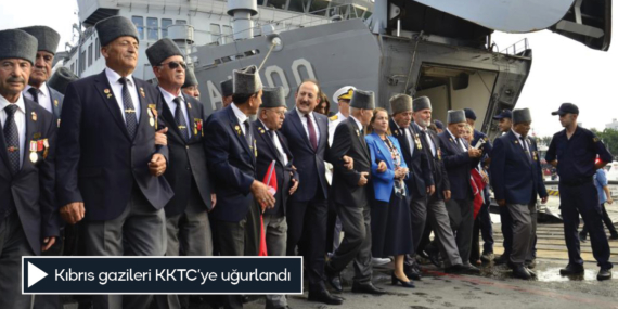 Kıbrıs gazileri KKTC’ye uğurlandı