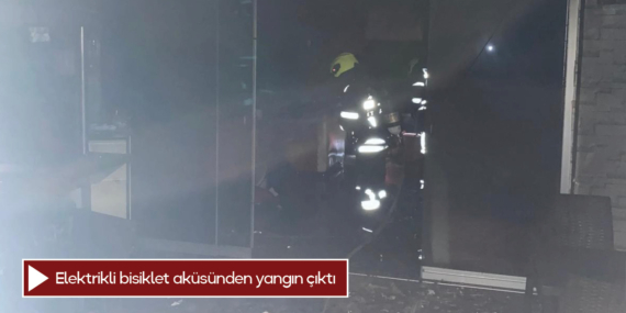Mersin’de elektrikli bisiklet aküsünden yangın çıktı