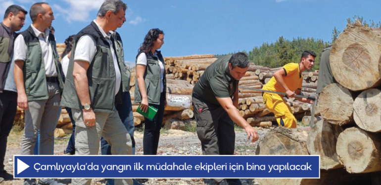 Çamlıyayla’da yangın ilk müdahale ekipleri için bina yapılacak