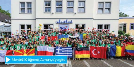 Mersinli 10 öğrenci, ‘Kardeş Şehirler Öğrenci Değişim Programı’ kapsamında Almanya’ya gitti