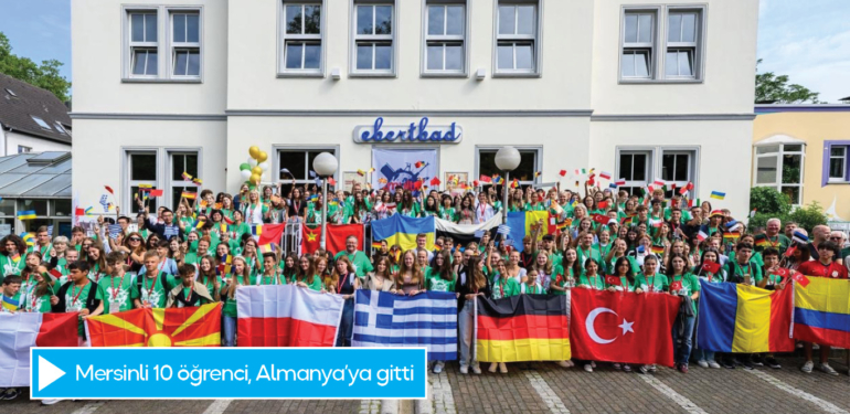 Mersinli 10 öğrenci, ‘Kardeş Şehirler Öğrenci Değişim Programı’ kapsamında Almanya’ya gitti