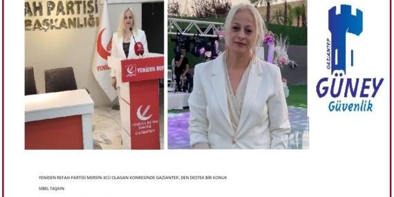 Gaziantep’in Tanınmış İş ve Siyaset İnsanlarından Sibel Taşkın, Yeniden Refah Partisi Mersin 3. Olağan Kongresi’ne Katıldı
