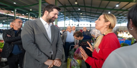 Başkan Boltaç, Kırklarsırtı Pazarında esnaf ve vatandaşlarla buluştu