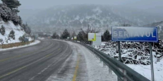 Mut Sertavul Geçidinde kar lastiği ve zincirsiz araçlara izin verilmiyor
