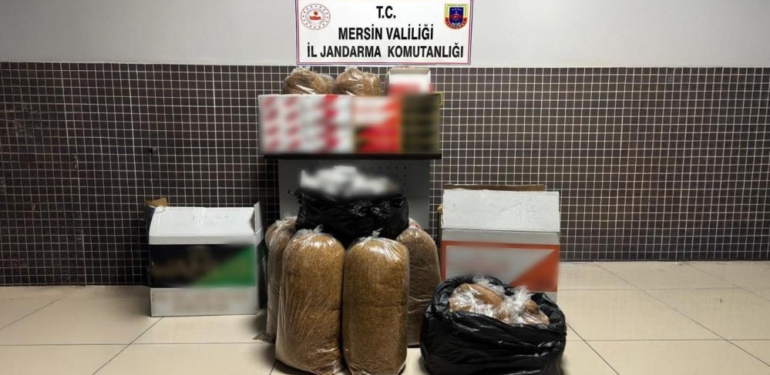 Mersin’de 28 bin 500 adet kaçak makaron ele geçirildi