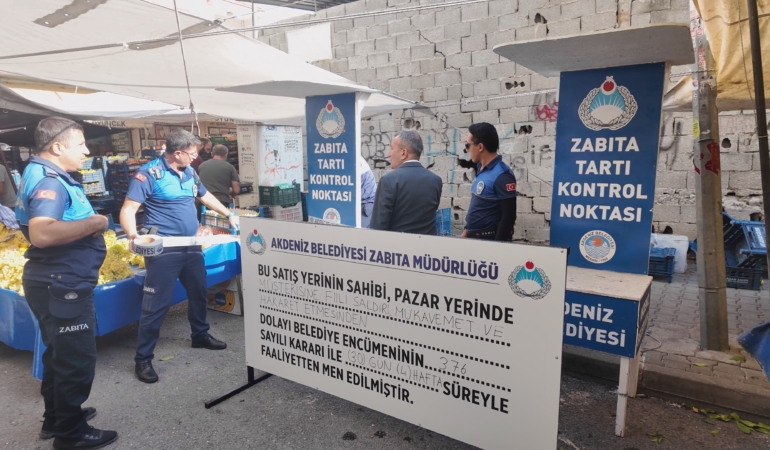 Akdeniz’de pazarcıya kötü muamele cezası: 30 gün men, 35 bin 416 TL idari yaptırım