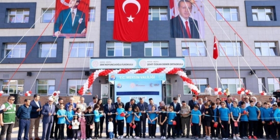 Mersin’de şehit adına eğitim yuvası: “Şehit Özkan Demir Ortaokulu” açıldı