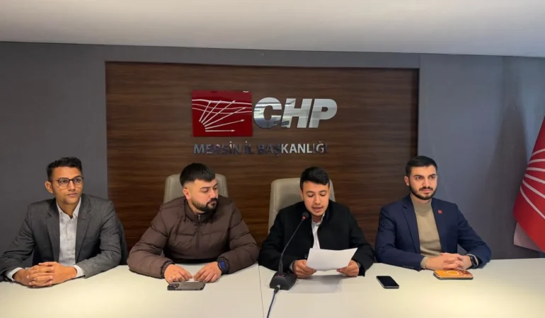 CHP Mersin Gençlik Kolları’ndan Tutuklama Tepkisi: “Bilge Kağan Şarbat yalnız değildir”