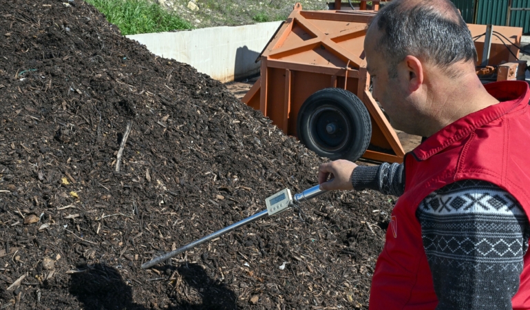 Büyükşehir’den sıfır atık hamlesi: Organik atıklar peyzajda değerlendiriliyor