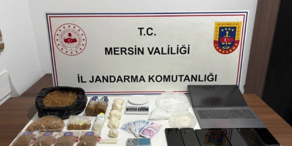 Mersin’de uyuşturucu ticareti yapan 4 şüpheli tutuklandı