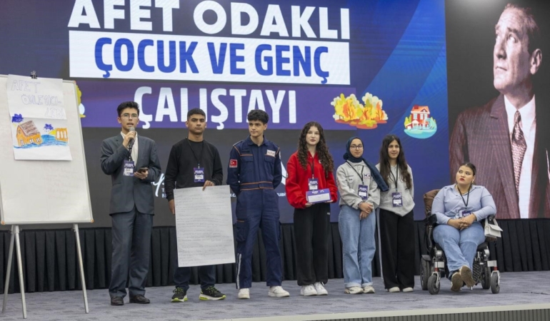 Mersin’de ‘Afet Odaklı Çocuk ve Genç Çalıştayı’ düzenlendi